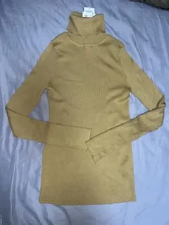 メリノリブタートルネックセーター 47 Yellow