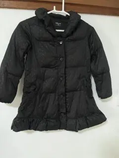 COMME CA ISM ダウンコート 130A ドット柄