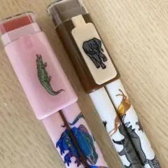 どうぶつ柄 ロケット鉛筆 筆記具セット