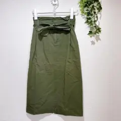 【ビューティーアンドユースユナイテッドアローズ】 タイトスカート リボン付き　S