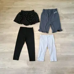 女の子　ハーフパンツ　レギンス　キュロット　サイズ90 95 プティマイン