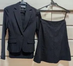 ストライプ スーツセット 黒