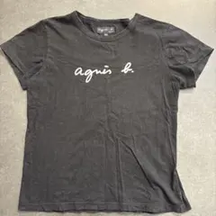 agnes b. ロゴTシャツ ブラック 半袖のサムネイル