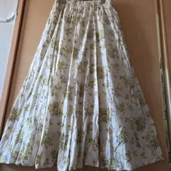 サマンサモスモス SM2 花柄 オールコットン ロングスカート