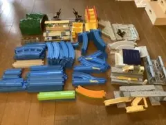 プラレール　まとめてセット　ターミナル駅、踏切入り