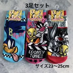 未使用　Looney Tunes ソックス 3足セットのサムネイル