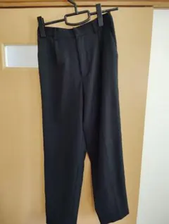 GU 黒 スラックス ボトムス長ズボンポリエステル100%レディースMサイズ