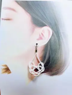 No.045 ハンドメイド　水引　イヤリング