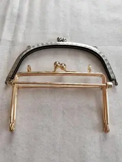 シルバーゴールド装飾口金 約16cm