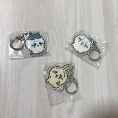 ガチャガチャちいかわアクリルキーホルダー6 ハチ、ちい、うさ3種類セット