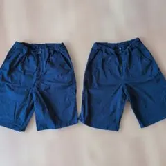 UNIQLO ネイビー ハーフパンツ 160　２点セット