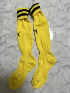 ジュニア　サッカーソックス　イエロー　22〜24センチ