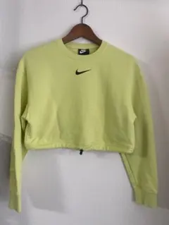 Nike クロップドスウェット ライムグリーン