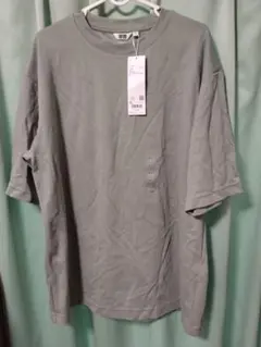 UNIQLO U 에어리즘 코튼 오버사이즈 T셔츠 XL 그린