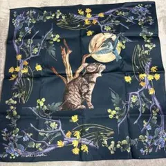 OLD-FASHIONED STORE 大判ハンカチ 月と猫