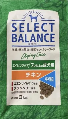 セレクトバランス エイジングケア 7歳以上用 チキン 中粒 3kg - メルカリ