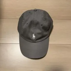 ポロ刺繍ロゴ グレー ベースボールキャップ