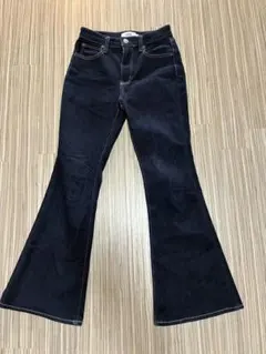 AZUL ダークブルー フレアパンツ S