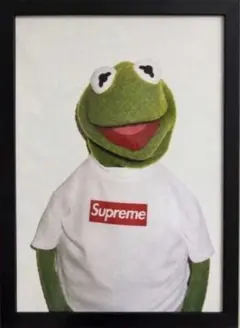 Supreme カーミット アートポスター 額付き A4 フォトフレーム 雑貨j