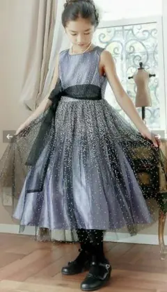 キャサリンコテージ パープル 紫 チュール ドレス　ピアノ コンクール 発表会