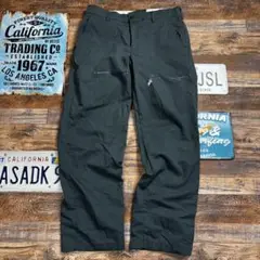 レッドキャップ RED KAP ワークパンツ 黒 34インチ 古着　ペイント有り