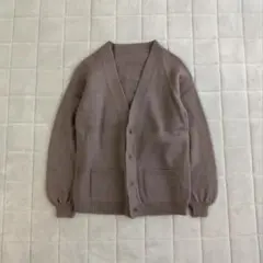 Vintage ブラウン ニット カーディガン ノームコア アメカジ 森ガール