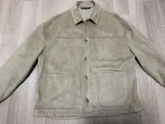 ZARA ベージュ スエードジャケット シャツ