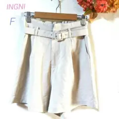INGNI イング ショートパンツ F オフホワイト ウエストゴム✭訳あり特価！