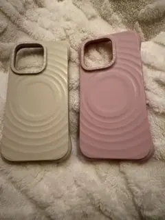 CASETiFY ソフトケース ベージュ ピンク 2個セット