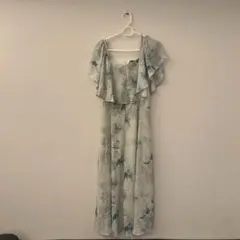 Dazy 花柄シフォンワンピース Mサイズ フリル オフショルダー 夏