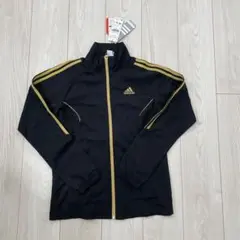 【未使用品】adidas トラックジャージ Mサイズ ブラック×ゴールド