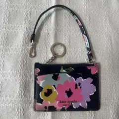 【kate spade】ケイトスペード フローラル柄 パス・コインケース