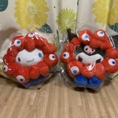 週末セール ミャクミャク 시나모롤 쿠로미 なりきりぬいぐるみ Lセット