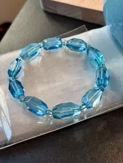 ⭐︎【天然】アクアマリン ブレスレット 24.2g