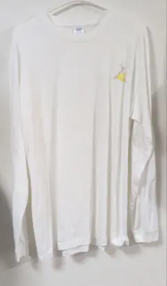 androp 長袖 Tシャツ ロンT ホワイト