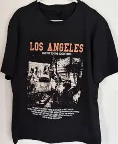 LOS ANGELES プリント 半袖 Tシャツ ブラック サイズMのサムネイル