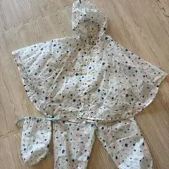 【D by DADWAY】キッズ　レインコート&パンツセット 100㎝