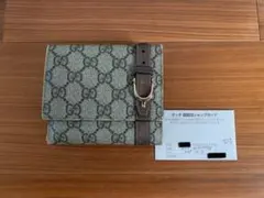 GUCCI GGキャンバス 二つ折り財布