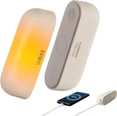充電式カイロ マグネット分離式 1台2役 モバイルバッテリー機能付き