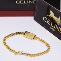 極美品 CELINE 喜平 ブレスレット ヴィンテージ 馬車 ロゴ リバーシブルのサムネイル