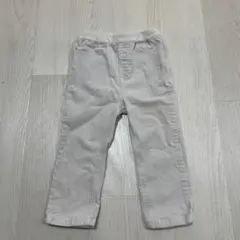 petit main コーデュロイパンツ 白