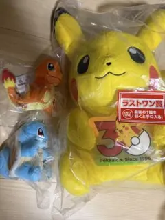 ポケモン 一番くじ C賞 カントー地方 旅立ちの3匹 ぬいぐるみ - メルカリ