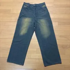 ワイドデニム　Lサイズ　メンズ