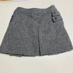 COMME CA ISM グレー プリーツスカート９０