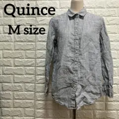 交渉中✨️Quince ストライプ 長袖シャツ 【M】