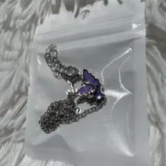 【新品未開封品】シルバー 蝶ペンダント ネックレス　チェーン