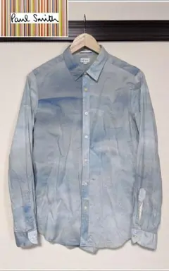 【Paul Smith】長袖シャツ/総柄/タイダイ/ロゴ/日本製/美品のサムネイル