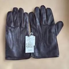 TAKEO KIKUCHI ダークブラウン レザー手袋