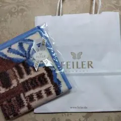 [新品　未開封]　FEILER タオルハンカチ 花と風景デザイン