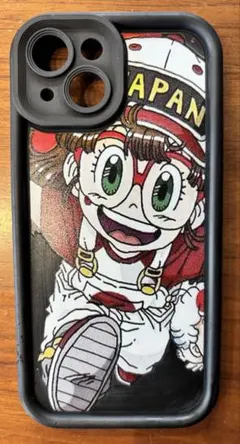 iPhone用ケース アニメキャラクターデザイン　アラレちゃん　iPhone15